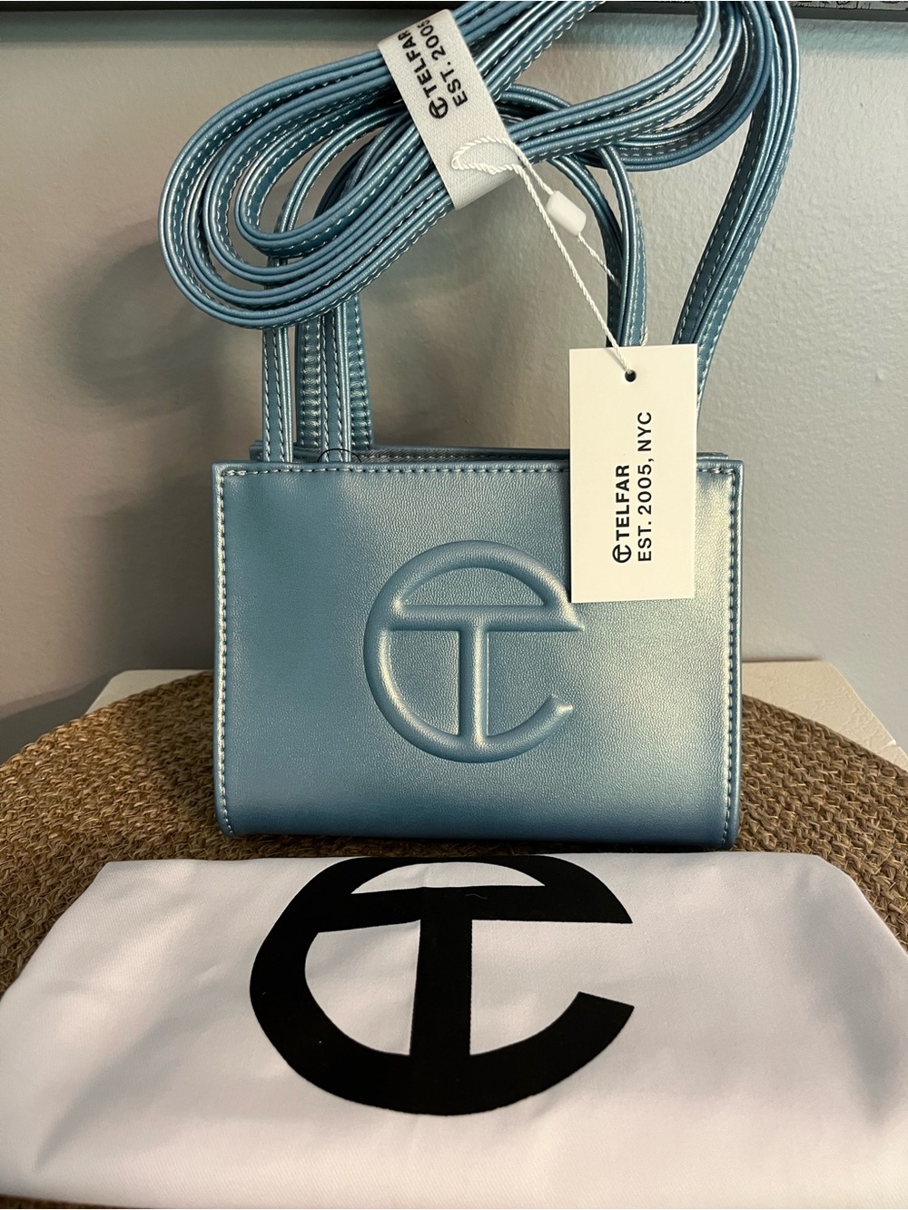 NWT Telfar Shopping Bag Blue Ray